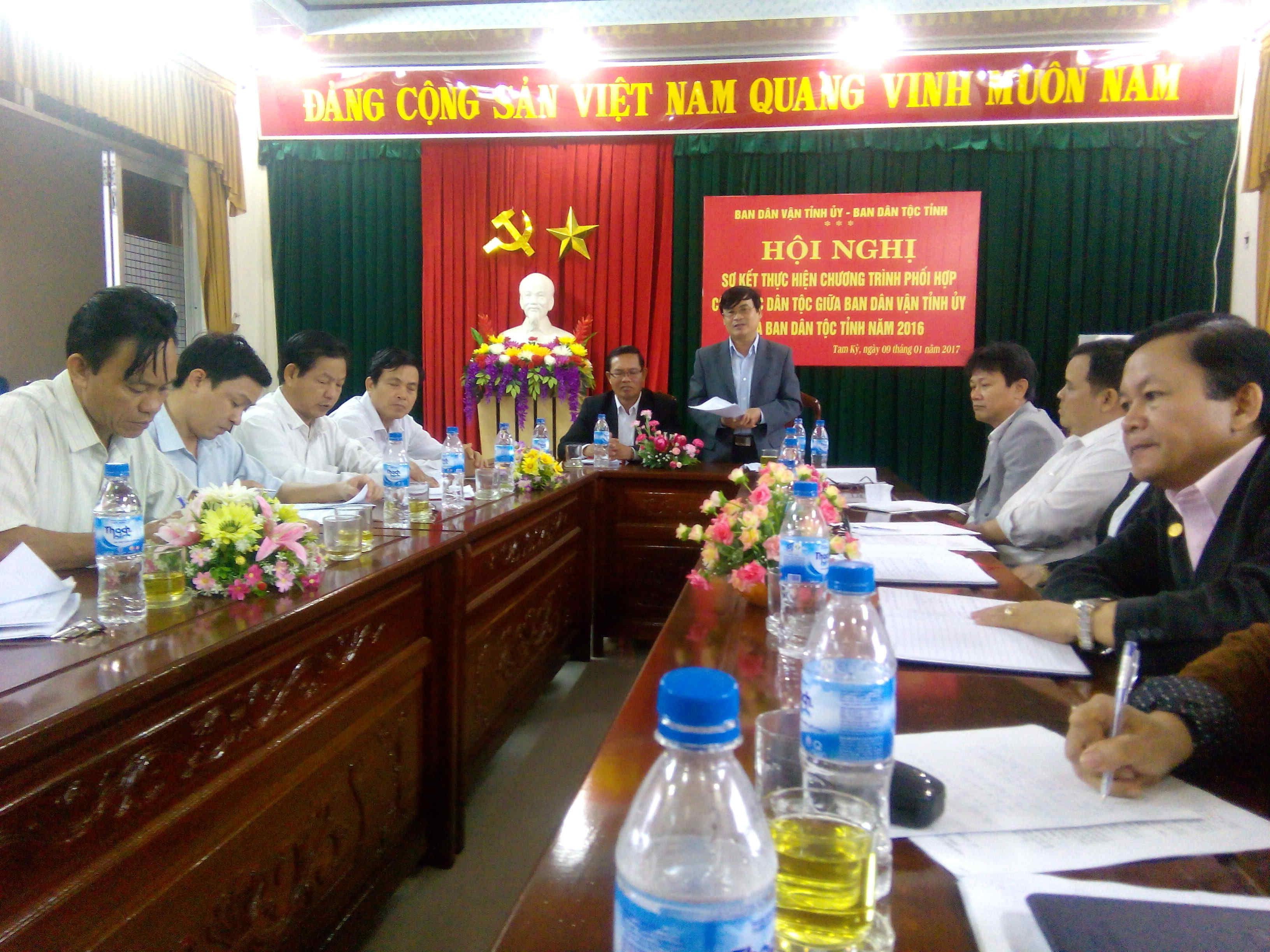 Sơ kết một năm thực hiện chương trình phối hợp công tác dân tộc giữa Ban Dân tộc tỉnh và Ban Dân vận Tỉnh ủy Quảng Nam