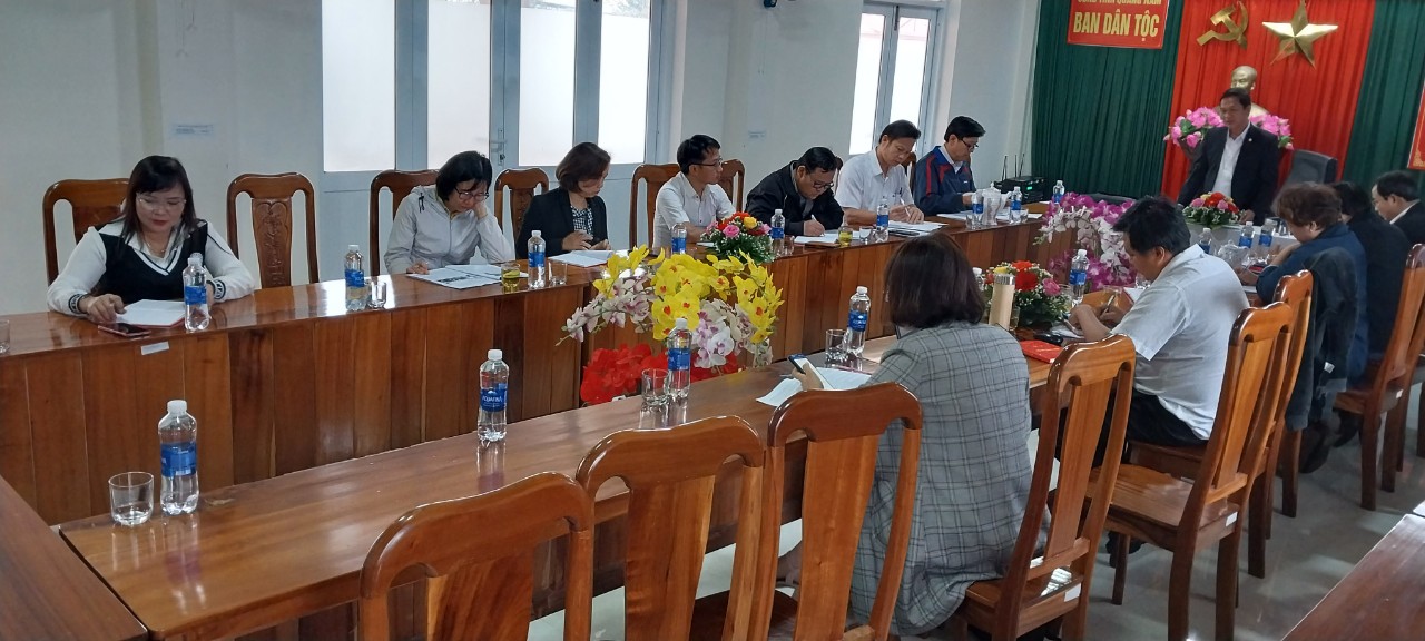Họp đánh giá kết quả thực hiện  cải cách hành chính năm 2022 tại Ban Dân tộc tỉnh Quảng Nam